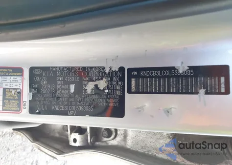 2020 Kia Niro Lxs from USA, damaged, VIN KNDCB3LC0L5393035